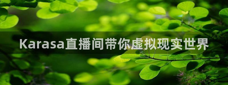 857足球比赛直播：Karasa直播间带你虚拟现实世界